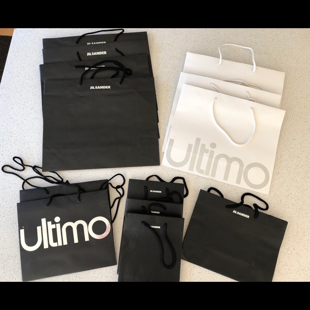 Jil Sander and Ultimo premium handle shopping bags